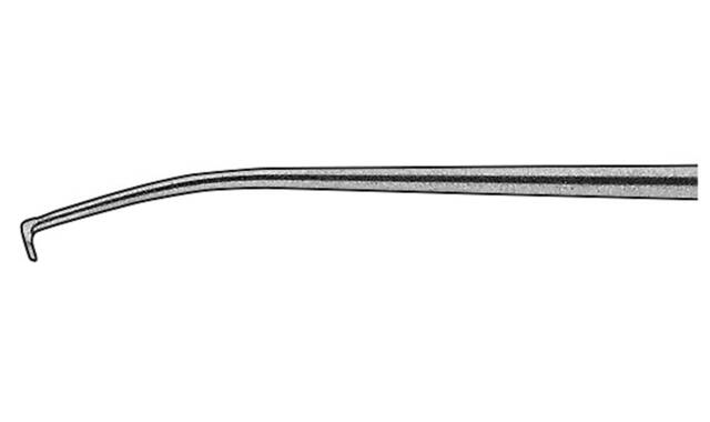 Oordissector achterover gebogen, lengte 16 cm.