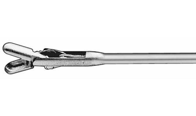 Biopsietang, lepelvormig, 5 Fr., lengte 34 cm.