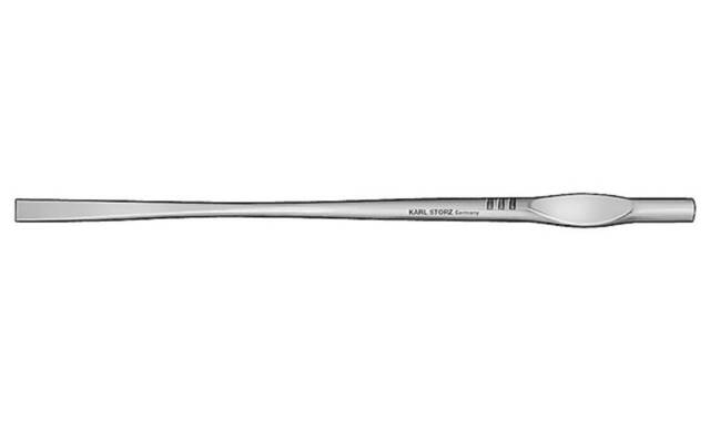 Osteotoom, recht, 4 mm., lengte 19 cm.