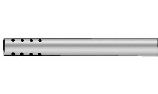 Zuig- en irrigatiebuis, Ø 5 mm., lengte 36 cm.